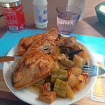 Traditional Cretan lunch during a Jeep Wrangler safari in Crete