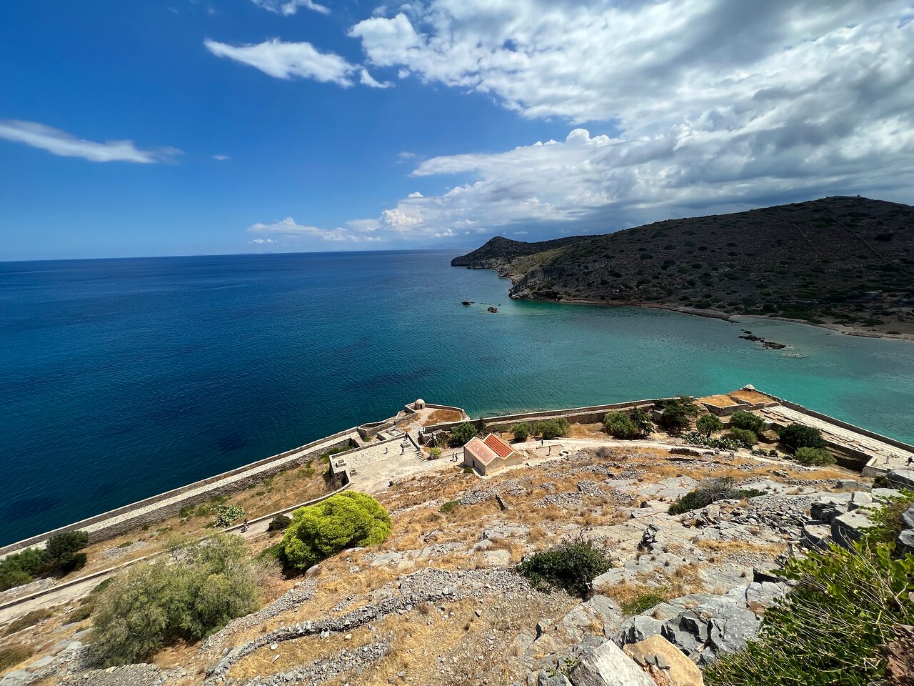 Coastal landscape near Agios Nikolaos in eastern Crete