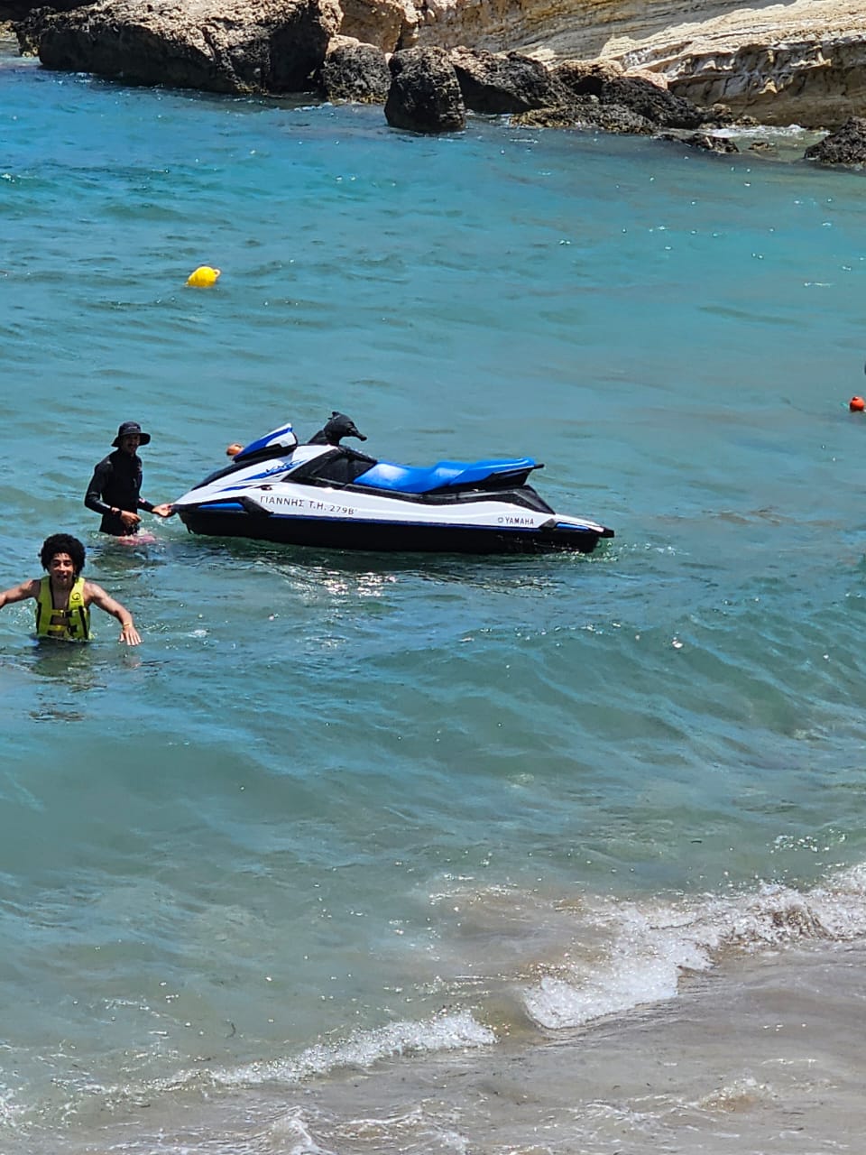High-speed jet ski ride with views over the Cretan Sea