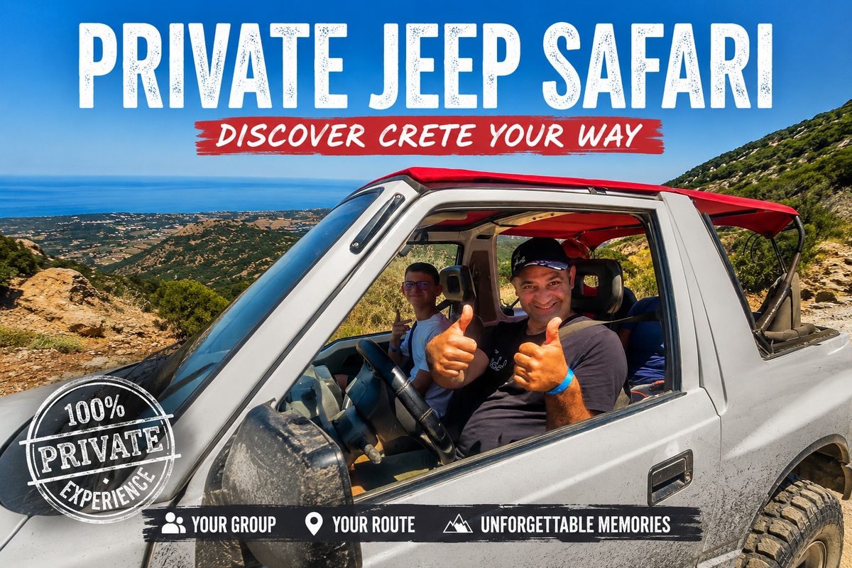 Privé Jeepsafari op Kreta met Eye Travel.